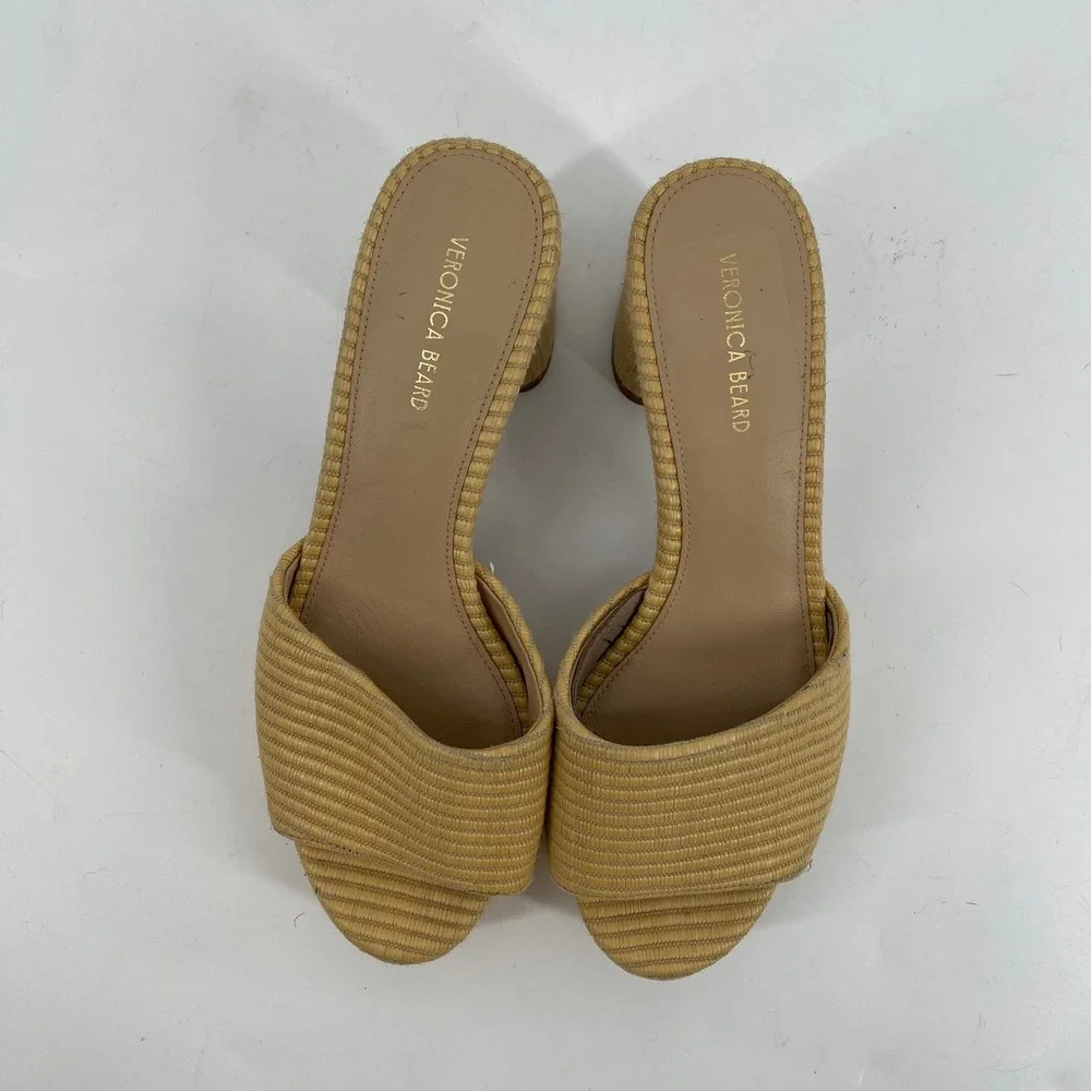 Veronica Beard DALI Woman's Woven Textured Platform Sandals Size‎ 7 Luxury